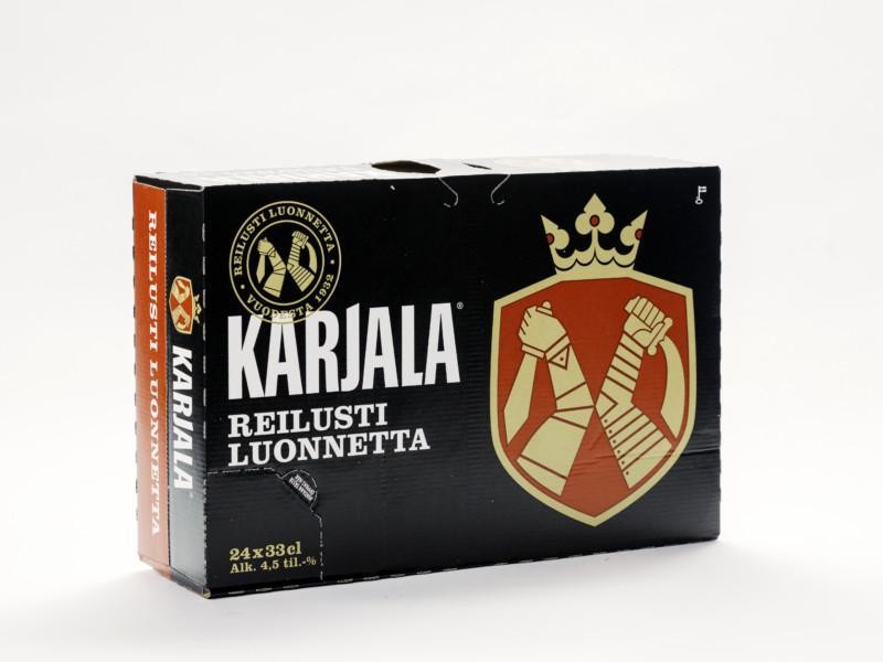 Karjala beer multipack with lemtapes reinforcement