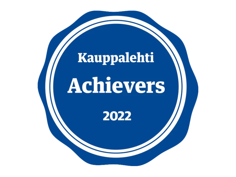Kauppalehti Achiever's certificate 2022